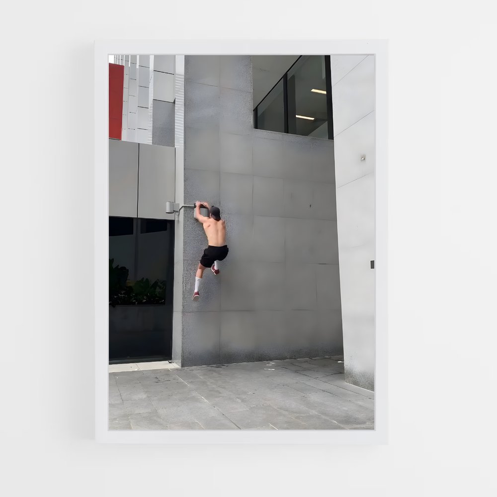Poster L'Art de la Chute – affiche Parkour et freerun (vue 3)